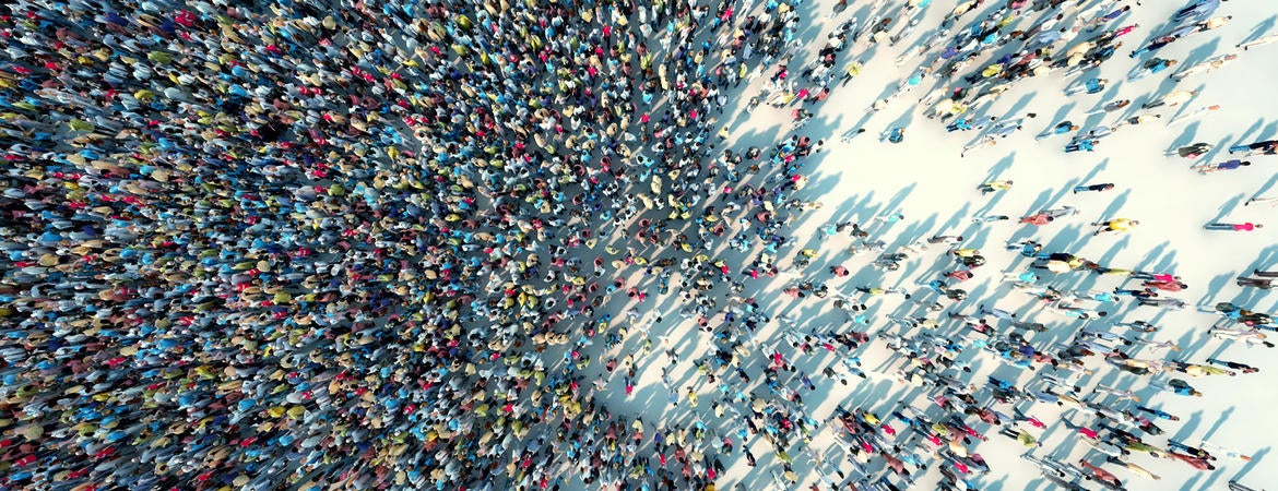 Large crowd of people